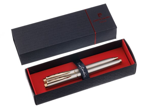 Набор Pierre Cardin PEN&PEN: ручка шариковая + роллер. Цвет - серебристо-бежевый. Упаковка Е. Набор Pierre Cardin PEN&PEN: ручка шариковая + роллер. Цвет - серебристо-бежевый. Упаковка Е.