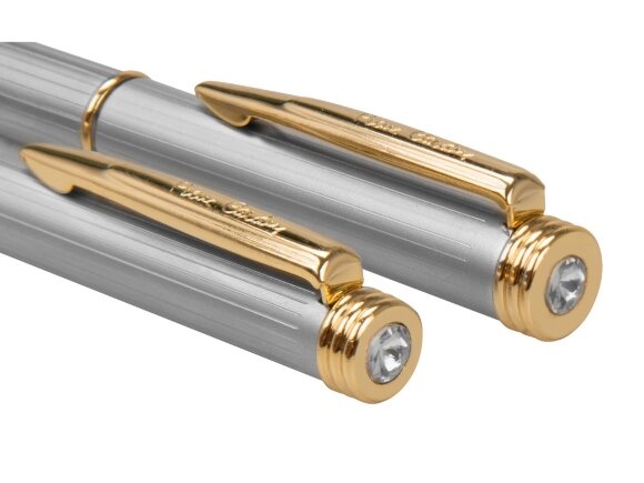 Набор Pierre Cardin PEN&PEN: ручка шариковая + роллер. Цвет - серебристо-бежевый. Упаковка Е. Набор Pierre Cardin PEN&PEN: ручка шариковая + роллер. Цвет - серебристо-бежевый. Упаковка Е.