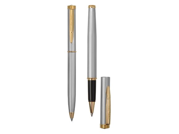 Набор Pierre Cardin PEN&PEN: ручка шариковая + роллер. Цвет - серебристо-бежевый. Упаковка Е. Набор Pierre Cardin PEN&PEN: ручка шариковая + роллер. Цвет - серебристо-бежевый. Упаковка Е.