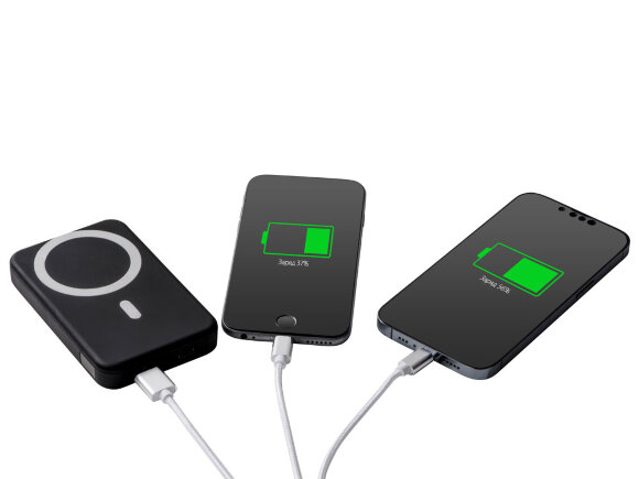 Кабель для зарядки Tres с брелоком, серый Кабель для зарядки Tres с брелоком, серый