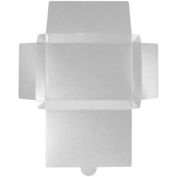 Коробка самосборная Flacky Slim, серебристая Коробка самосборная Flacky Slim, серебристая