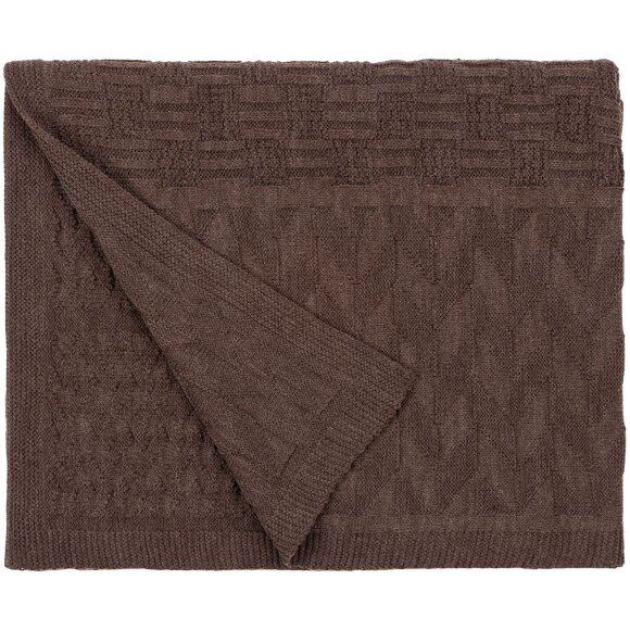 Плед Snippet, коричневый меланж Плед Snippet, коричневый меланж