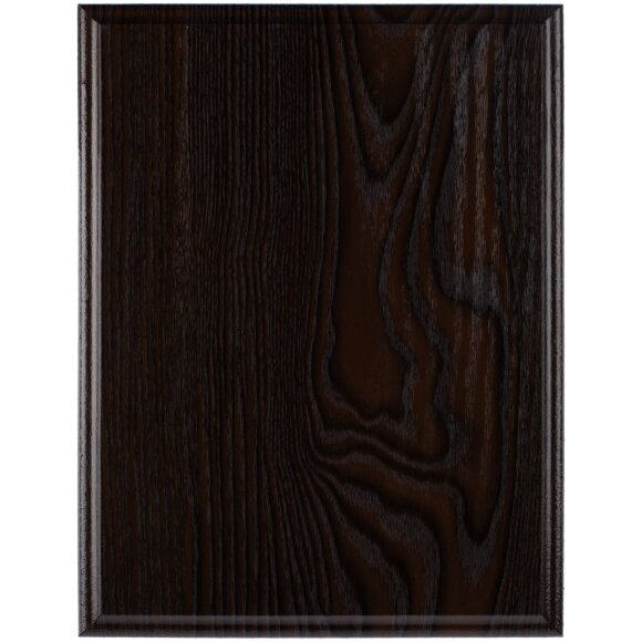Плакетка Plaque, большая, венге с серебристой пластиной Плакетка Plaque, большая, венге с серебристой пластиной