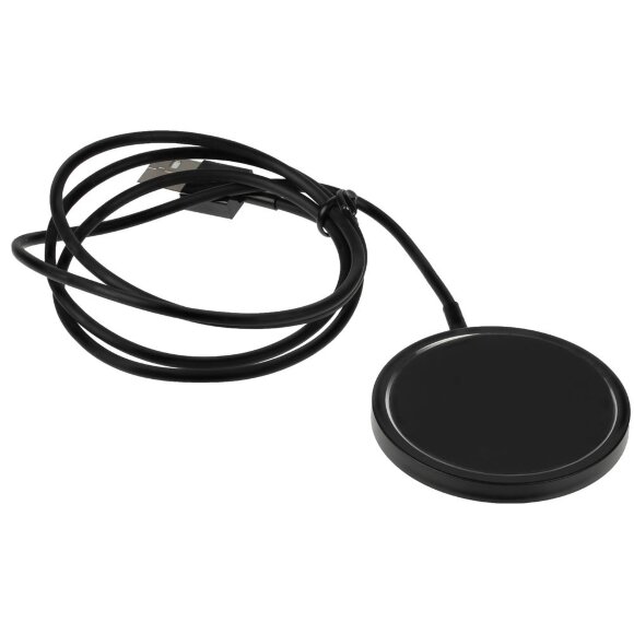 Беспроводное зарядное устройство с магнитами Magmate, черное Беспроводное зарядное устройство с магнитами Magmate, черное