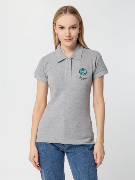 Рубашка поло женская Virma Premium Lady, серый меланж Рубашка поло женская Virma Premium Lady, серый меланж