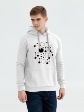 Толстовка с капюшоном No drugs, белая Толстовка с капюшоном No drugs, белая