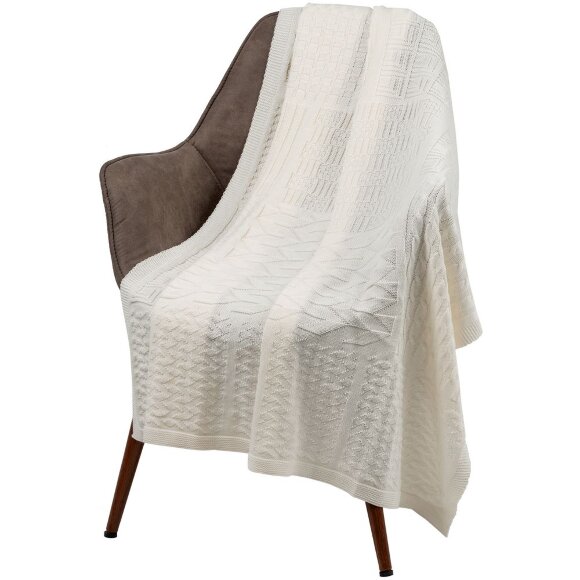 Плед Snippet, молочно-белый Плед Snippet, молочно-белый