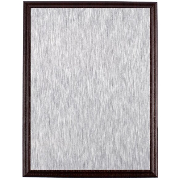 Плакетка Plaque, большая, вишня с серебристой пластиной