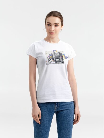 Футболка женская Big Dream, белая Футболка женская Big Dream, белая