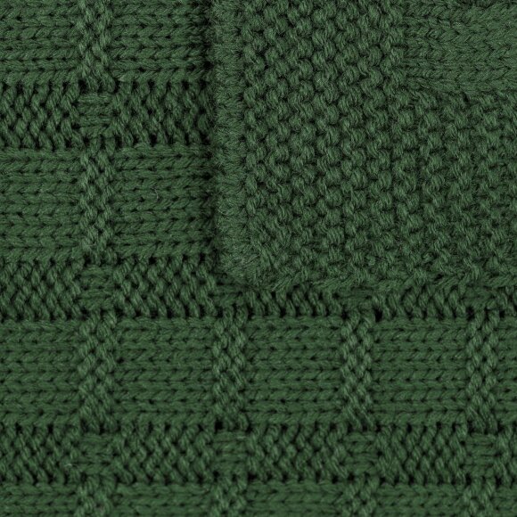 Плед Snippet, темно-зеленый