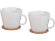 Набор чашек с костерами Hartley, белый