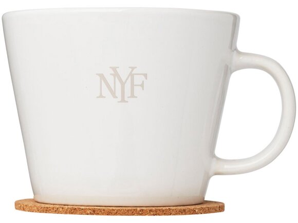 Набор чашек с костерами Hartley, белый Набор чашек с костерами Hartley, белый