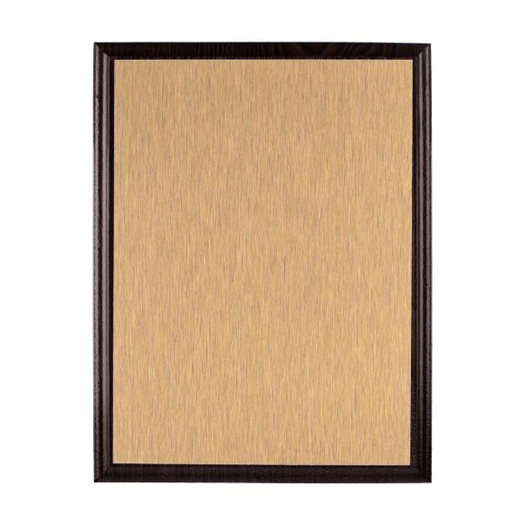 Плакетка Plaque, малая, венге с золотистой пластиной Плакетка Plaque, малая, венге с золотистой пластиной