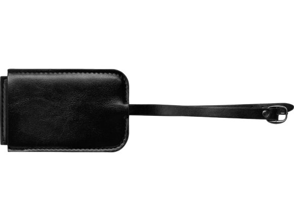 Багажная бирка из PU Fabrizio, черный Багажная бирка из PU Fabrizio, черный