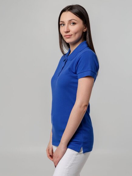 Рубашка поло женская Virma Premium Lady, ярко-синяя Рубашка поло женская Virma Premium Lady, ярко-синяя