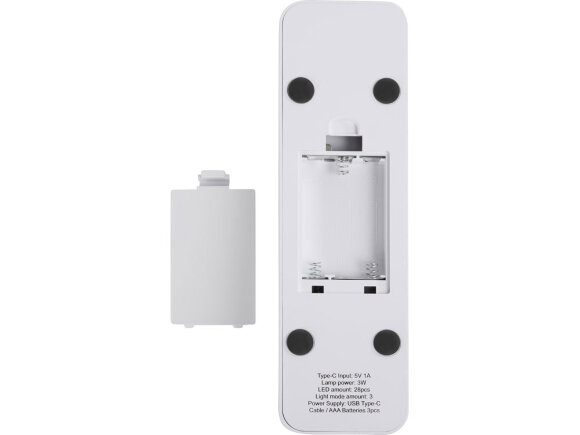 Складная настольная LED лампа Stack N, 3 Вт, белый Складная настольная LED лампа Stack N, 3 Вт, белый
