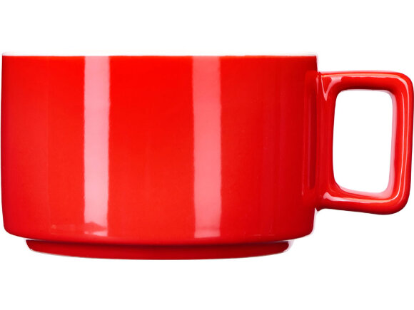 Набор чашка с бамбуковым блюдцем Sheffield, красный