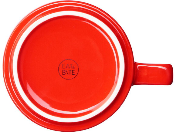 Набор чашка с бамбуковым блюдцем Sheffield, красный