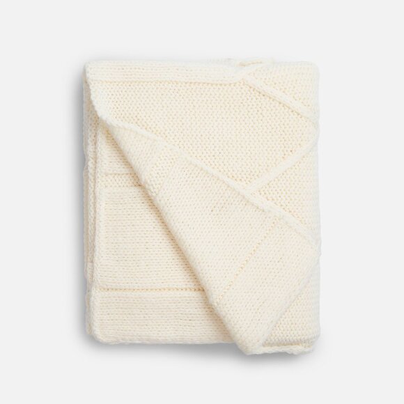 Плед Curve Verve, молочно-белый Плед Curve Verve, молочно-белый