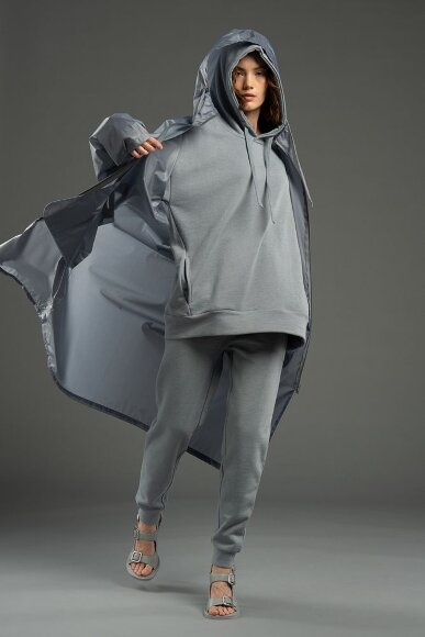 Худи унисекс H2, серое Худи унисекс H2, серое