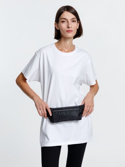 Спортивная поясная сумка Run for Fun, черная Спортивная поясная сумка Run for Fun, черная