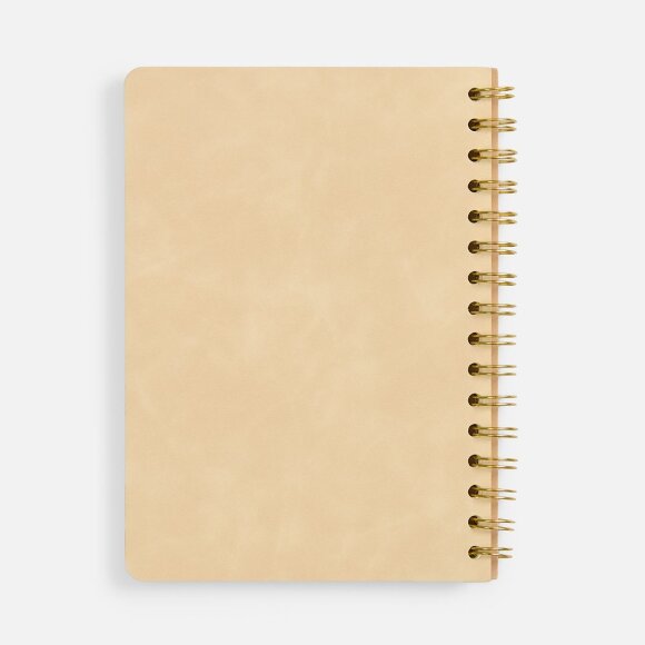 Ежедневник Spiral, недатированный, бежевый
