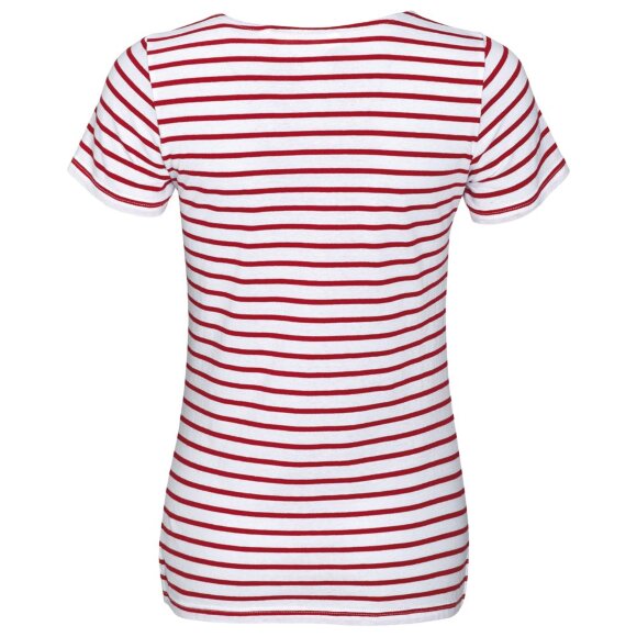Футболка Miles Women белая с красным Футболка Miles Women белая с красным