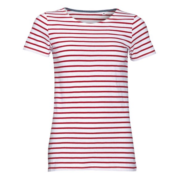 Футболка Miles Women белая с красным Футболка Miles Women белая с красным