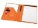 Папка для документов Делос, черный/оранжевый Папка для документов Делос, черный/оранжевый
