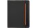 Папка для документов Делос, черный/оранжевый Папка для документов Делос, черный/оранжевый