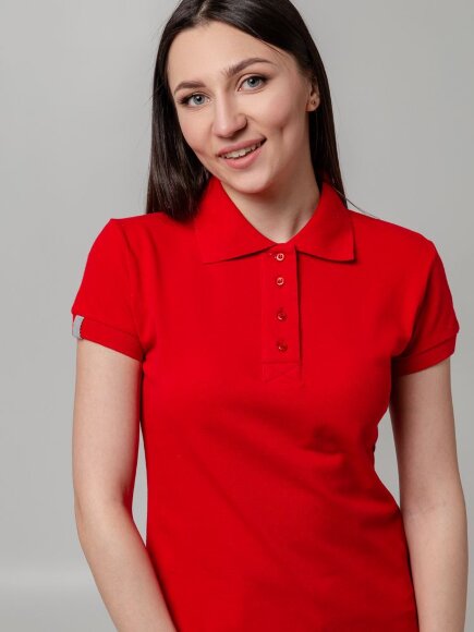Рубашка поло женская Virma Premium Lady, красная Рубашка поло женская Virma Premium Lady, красная
