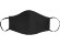 Маска для лица многоразовая из хлопка, анатомической формы, черный