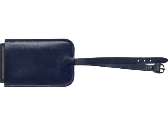 Багажная бирка из PU Fabrizio, синий Багажная бирка из PU Fabrizio, синий