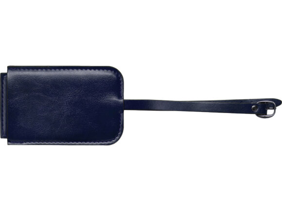 Багажная бирка из PU Fabrizio, синий Багажная бирка из PU Fabrizio, синий