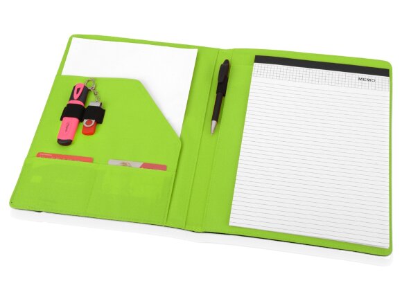 Папка для документов Делос, черный/зеленое яблоко Папка для документов Делос, черный/зеленое яблоко