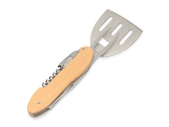BBQ мультитул Blade 5в1 с деревянными ручками, в чехле BBQ мультитул Blade 5в1 с деревянными ручками, в чехле