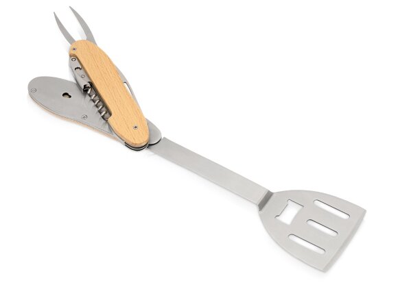 BBQ мультитул Blade 5в1 с деревянными ручками, в чехле BBQ мультитул Blade 5в1 с деревянными ручками, в чехле