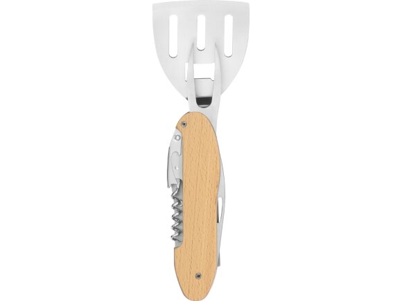 BBQ мультитул Blade 5в1 с деревянными ручками, в чехле BBQ мультитул Blade 5в1 с деревянными ручками, в чехле