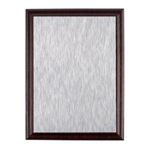 Плакетка Plaque, малая, вишня с серебристой пластиной Плакетка Plaque, малая, вишня с серебристой пластиной