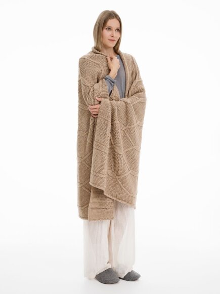 Плед Curve Verve, бежевый меланж Плед Curve Verve, бежевый меланж