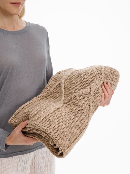 Плед Curve Verve, бежевый меланж Плед Curve Verve, бежевый меланж