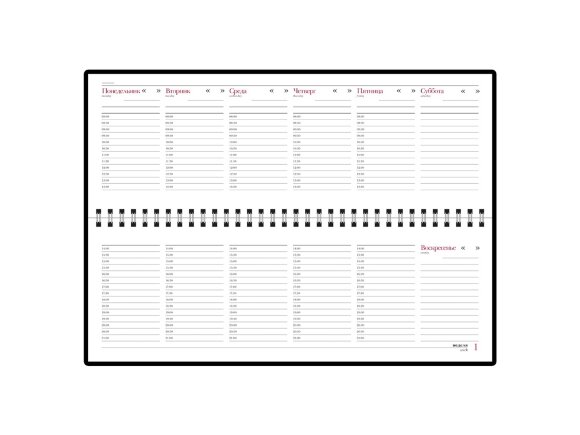 Планинг недатированный Sidney Nebraska, коричневый