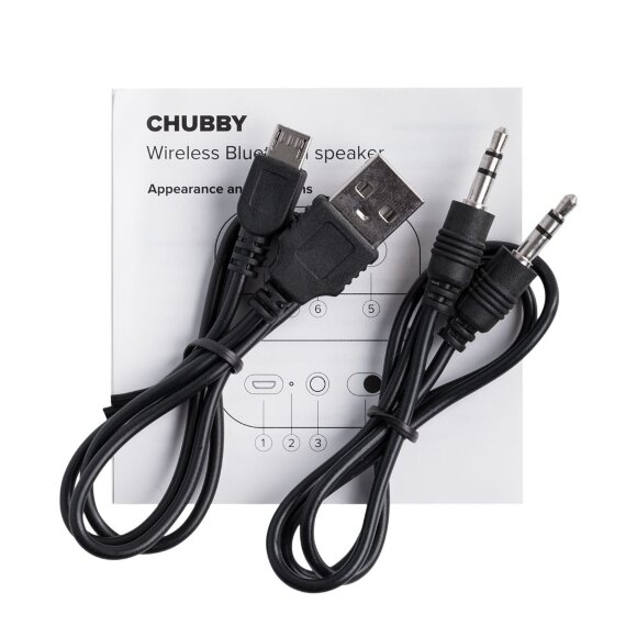 Беспроводная колонка Chubby, черная Беспроводная колонка Chubby, черная