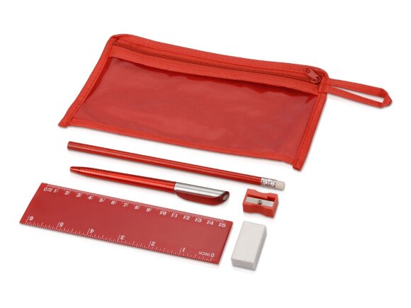 Набор канцелярский Хелла, красный Набор канцелярский Хелла, красный