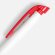 Ручка шариковая Favorite, белая с красным
