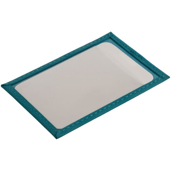 Чехол для пропуска Nubuk, бирюзовый Чехол для пропуска Nubuk, бирюзовый