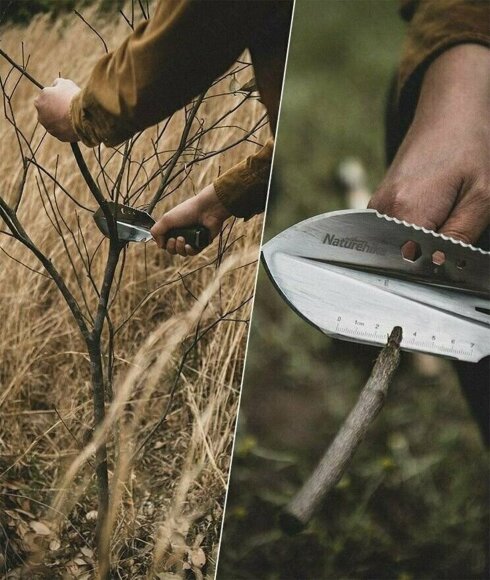 Многофункциональная ручная лопата Hike and Dig, серебристая Многофункциональная ручная лопата Hike and Dig, серебристая