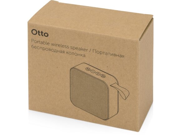 Портативная колонка Otto, зеленое яблоко/черный Портативная колонка Otto, зеленое яблоко/черный