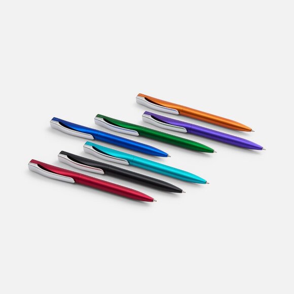 Ручка шариковая Pin Silver, оранжевый металлик Ручка шариковая Pin Silver, оранжевый металлик