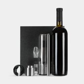 Винный набор Veritas, черный с серебристым